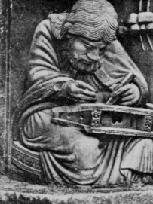 Pitagora: Scultura sul portale reale di Chartres (XII S.)